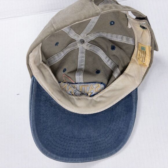 Vintage Saturn V Rocket Hat Embroidered Two Tone Strapback NASA Space USA Rare - Picture 5 of 5